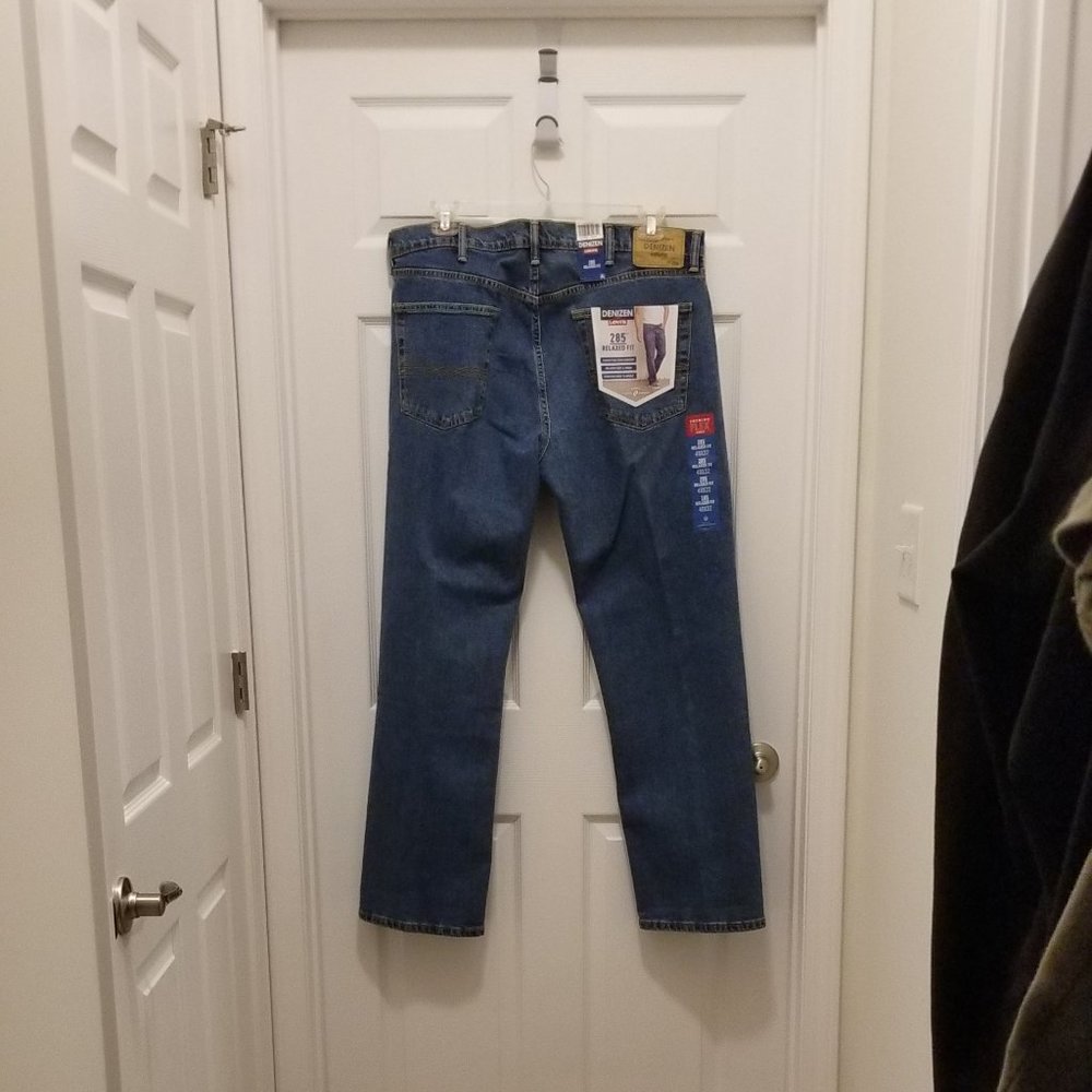Levi's Denizen 285 Relaxed Fit Men's Straight Leg Jeans 40x32 NWT - Picture 10 of 12